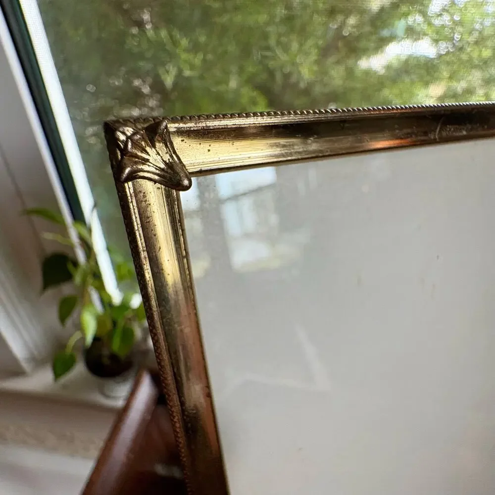 Vintage Overton 24K Gold Plate Ornate Milgrain 8x10 Frame